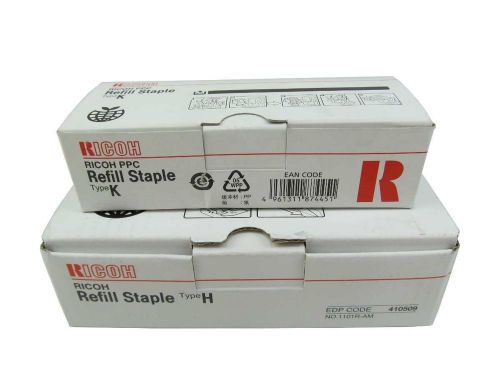 Lot of 2 Partial Ricoh Staple Refill Sets Types H &amp; K 410509 410802 Please Read