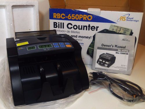 Royal sovereign rbc-650pro electric bill counter money counter cash for sale