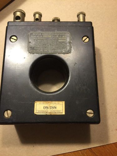 Used Portable Weston Current Transformer Model 461 for 10, 20, 50, &amp; 100 Amps