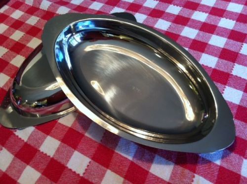 Casserole dishes ~ 15 oz.~ set of 2 ~ oval - 18/8 stainless steel ~ brand new for sale