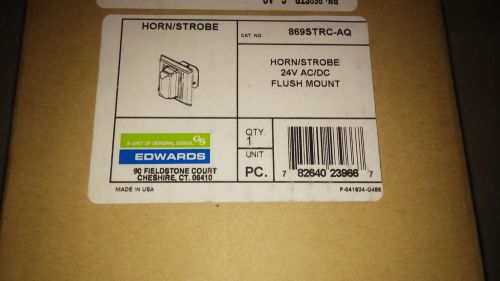 Edwards 869strc-aq new in box horn/strobe 24v ac/dc see pics #a79 for sale