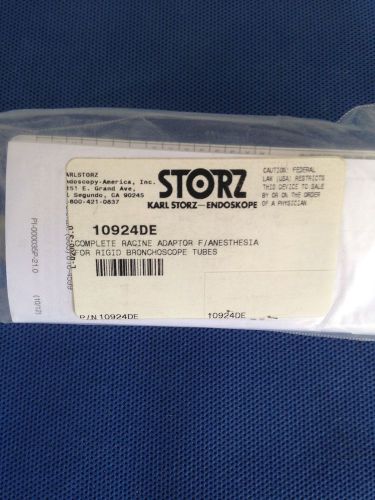 Storz 10924DE (Complete Racine Adaptor Anesthesia for Rigid Bronchoscope) 