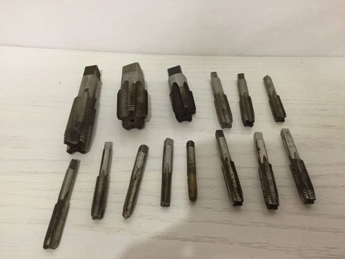 Lot of 14 tap thread cutter machinist tools greenfield ntd dormer for sale