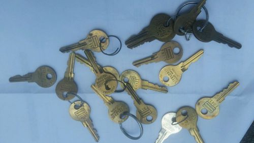 Used  STEELCASE LOCKS / KEYS FR SERIES - gold And chrome.  ( lot of 6 )