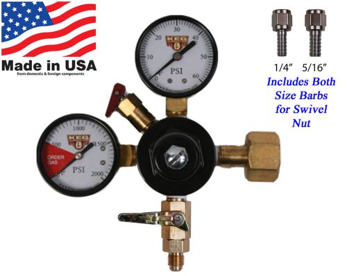 Usa made beer regulator mfl check valve w/1/4&#034; &amp; 5/16&#034; barbs (rg301-ebay) for sale