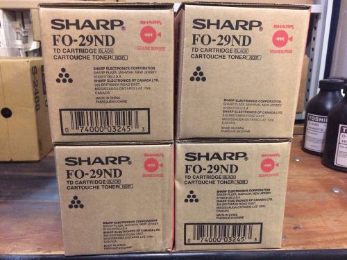 FOUR (4)  Sharp FO-29ND Black Toner Cartridge FO-2950M / 2970M / 3150 / 3800M