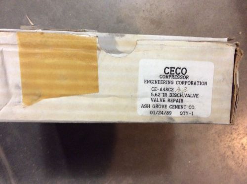CECO Compressor Engineering CE-A48C2 5.62&#034;IR Discharge Valve Repair