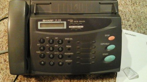 Sharp Fax Machine UX 108 Thermal Fax/Phone System
