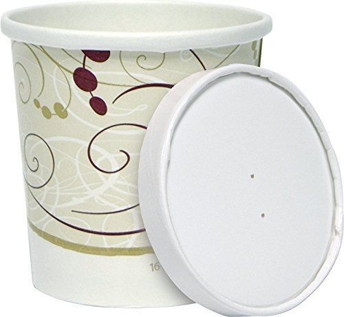 SOLO 16 oz. Symphony Paper Soup and frozen dessert ice cream Container with