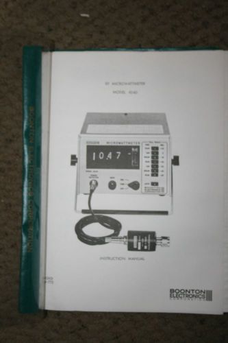 Boonton Model 42AD INSTRUCTION MANUAL WITH SCHEMATICS