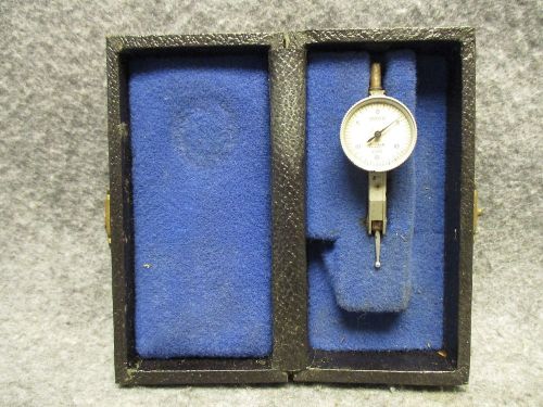 Vintage lufkin v80 dial indicator .0005&#034; w/ box for sale