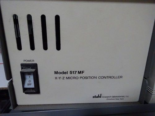 MICRO POSITIONING CONTROLLER STAHL XYZ MODEL 517 MF POWER SUPPLY AS IS BIN#TC-3