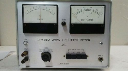 LEADER LFM-36A WOW &amp; FLUTTER METER