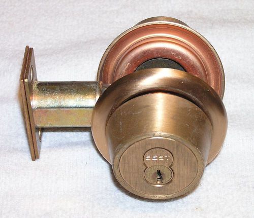 Best Access 67T7M-STK-612 Satin Bronze Double Cylinder Tubular Dead Bolt Lock