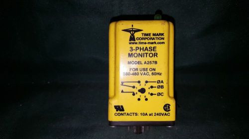 TIME MARK CORP. A257B PHASE MONITOR 380-480VAC 60HZ
