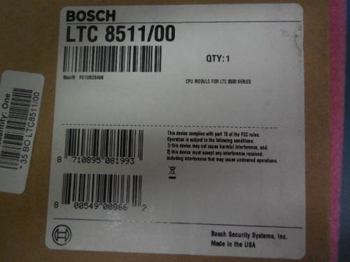 1 PC BOSCH LTC 8511/00 CPU MODULE FOR LTC 8500 SERIES - NEW IN BOX!