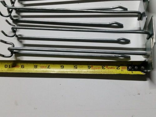 10 inch Heavy Duty All-Wire Hook w/ 2 inch scanning Metal Plate (10 pcs)