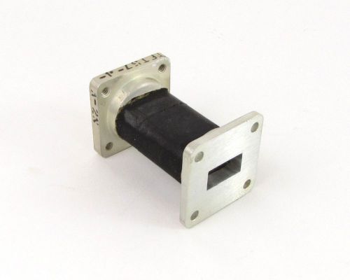 2&#034; TFT57-4-A-2N Flexible Waveguide Straight Section - WR-62, 12.4-18 GHz