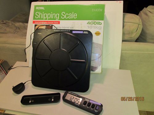 Royal shipping scale ex400w 400 lb. in box with detachable remote for sale