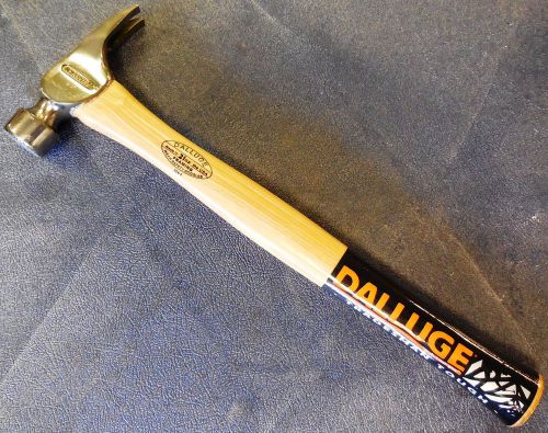 DALLUGE 2110 21 oz. Milled Face Straight Claw Framing Hammer, 17&#034; Hickory Handle