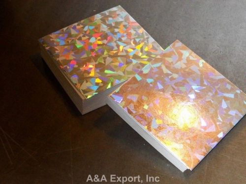 FAST SHIPPING 3x3 Holographich Furniture Carpet Tabs 1,000 cts - A&amp;A Export Inc