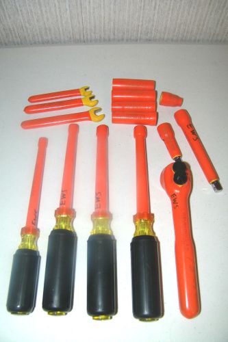 Large cementex 1000v electrical tool lot  ratchet sockets wrenches  more for sale