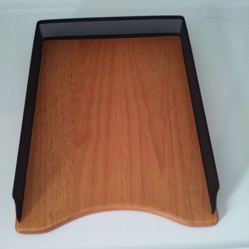 eldon expressions letter tray wood/mesh