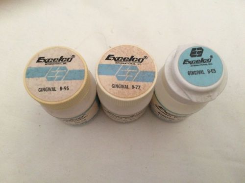 Excelco Vacuum Porcelain, Gingival, Used, 3 Containers