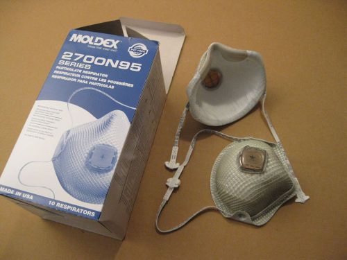 Moldex 2700N95 Series Particulate Respirator, USA made Box of 10 small