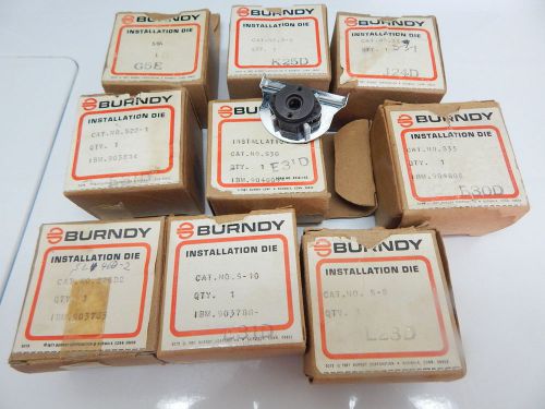 ASSORTED BURNDY INSTALLATION DIES S-6A S-8 S-30 S-22-1 S-3-1 S-9 S-26-D2 S-10