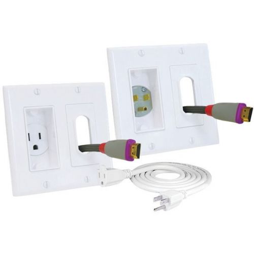 Midlite 2A46-W-3 decor In-Wall Power Solution Kit - White
