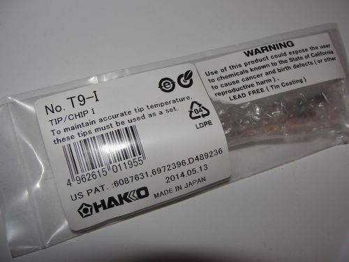 NEW T9-I Replacement Tips for Hakko FM-2023 rework tweezers..In Sealed Bag