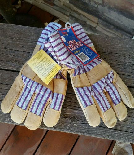 New! kinco 1927 heatkeep heat &amp; cold weather insulated work gloves pigskin sz lg for sale