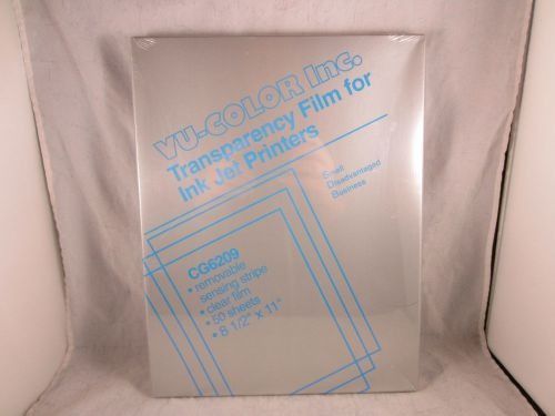 Vu-color Inc Transparency Film Cg6209 For Ink Jet Printers 50 Sheets New