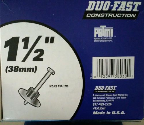 *duo - fast construction low velocity powder fasters-lot of 17 boxes,5 diff type for sale