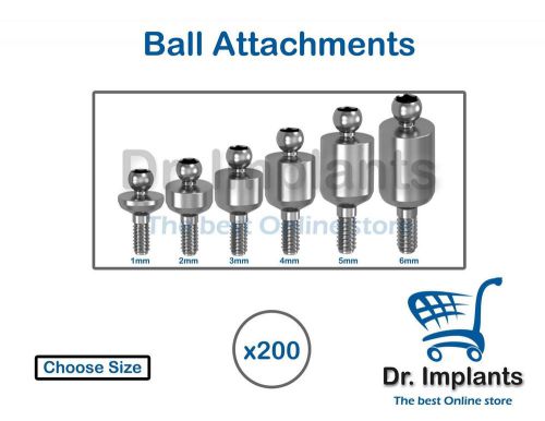 X 200 Ball Attachment For Titanium Dental Implant Abutment