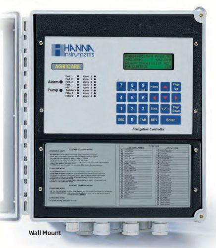 Hanna Instruments HI8002-0100U Fertigation controller, Wall Mount 8 Sector 115V