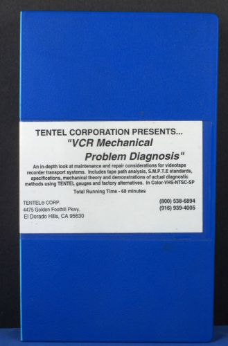 Tentel VHS &#034;VCR Mechanical Problem Diagnosis&#034; HOW TO Diagnois VCR Devices