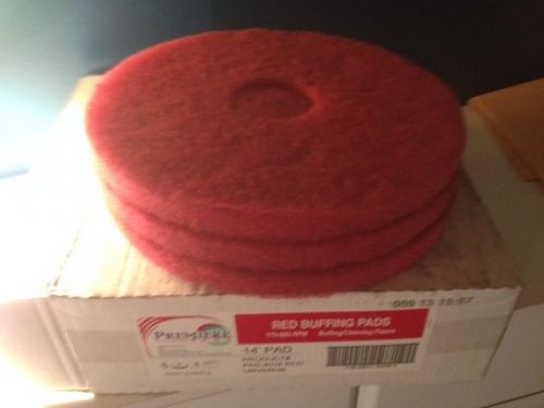 Premiere Pads Standard 14-In Diameter Buffing Floor Pads, Red - PAD4014RED 3PADS