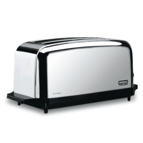 Waring Commercial WCT704 Light Duty Chrome Plated Steel 4-Slice Toaster, 2 Slots