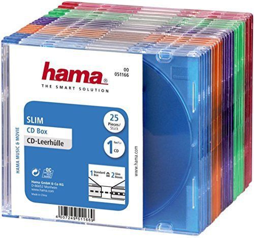 Hama CD DVD Slim Boxes - Assorted Colours