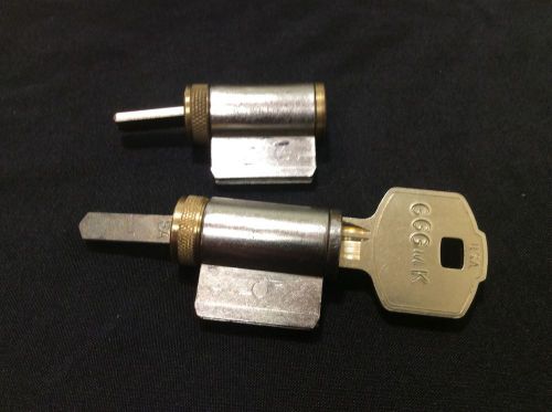 Locksmith Kaba Peaks KIK/KIL Cylinders, Set of 2 w/ Key