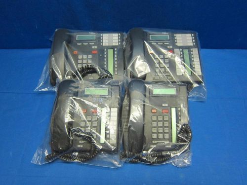 Lot of (4) Nortel Norstar Charcoal Business Display Phone T7316 T7208