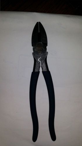 Ideal 30-430 Wireman 9-1/2&#034; Linesman Crimp &amp; Fish Tape Puller Pliers FREE SHIP