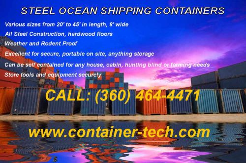40&#039; High Cube Storage Shipping Cargo Container, Conex Box / Seattle WA.