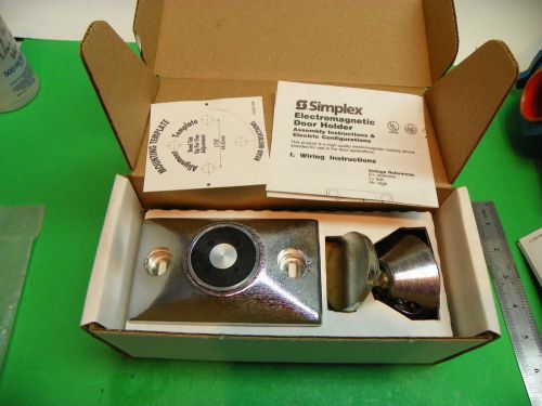 New* Simplex 2088-9609 Electromagnetic Door Holder, Chrome AC or DC  1A3