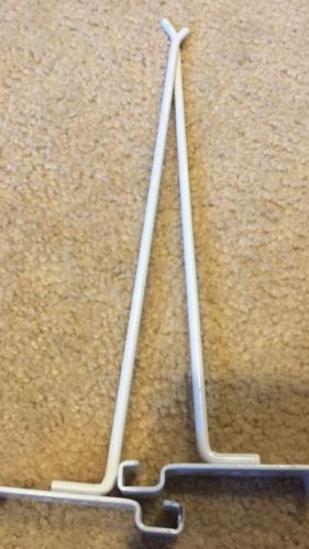 2 -  12&#034; Gridwall Hooks -  Wire For Grid Panels White