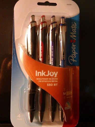 Paper Mate InkJoy 500RT 4-Pack Assorted Medium Point Retractable Ballpoint Pens