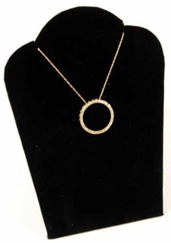 Black Velvet Pendant Necklace Jewelry Display 5&#034;