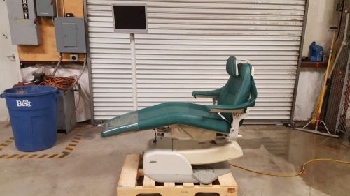 Marus dc160 dental patient exam chair w/ footpedal &amp; articulating monitor mount for sale